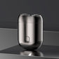 Grey Portable Mini Electric Shaver with Dual Floating Heads IPX6 Waterproof Rechargeable Travel Razor for Men for Grooming and Business Trips