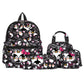 Black 4-Piece Large Capacity School Backpack Set for Primary Students Years 3-6 Durable Nylon Lightweight Rucksack with Handbag for Daily Australian School Life