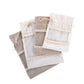 White 10 Pack Linen Canvas Drawstring Gift Bags with Lace Trim and Mesh Window 13x18cm Versatile Pouches for Wedding Favours and Home Storage in Australia