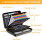 Black Fireproof EVA Hard-Shell File Organizer Briefcase with Combination Lock Waterproof Accordion Document Storage Bag for Australian Home Office and Business