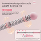 Pink Multifunctional Cordless Battle Rope with Adjustable Weight Rings for Home Gym Professional Strength Training Tool for Local Professionals Standard Fit