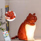 Silver Lucky Cat Rechargeable Desk Lamp with Sound and Aromatherapy Function Remote Control Eye Care Night Light for Local Home Bedroom and Modern Living Areas