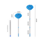 Royal blue Long Handle Ceiling Fan Duster with Hollow Microfiber Head and Extendable Stainless Steel Pole for High Reach Home Cleaning Efficiency