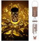 Butterfly Solar Wind Chime Lantern with Iron Art Projection Waterproof Decorative Light for Garden and Local Home Landscapes Elegant Outdoor Illumination Solution