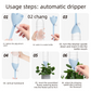 5-PCS White Automatic Plant Watering Spikes with Adjustable Flow Control Universal Fit 5 Pack for Indoor and Outdoor Potted Plants Reliable Gardening Solution for Local Homes