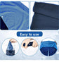 Green Football Instant Cooling Hooded Towel U-Shaped Sun Protection Quick Dry Scarf with Carabiner Pouch for Local Outdoor Sports and Gym Workouts