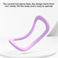 2-PCS Pink Multifunctional Yoga Ring Pilates Circle with Soft TPE Double Arc Design for Calf Relaxation and Posture Correction Ideal for Local Home Gym Fitness