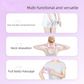 2-PCS Pink Multifunctional Yoga Ring Pilates Circle with Soft TPE Double Arc Design for Calf Relaxation and Posture Correction Ideal for Local Home Gym Fitness