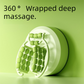 Green 360-Degree Wrap Around Leg Roller Massager with 29 Acupressure Points for Muscle Recovery and Body Shaping Essential Tool for Local Home Workouts