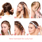 2-PCS White Heatless Hair Curler Set Extra Long Overnight Soft Ribbon for Natural Big Waves Damage-Free Professional Home Styling Solution for Local Women