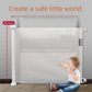 Black Retractable Baby Safety Gate and Pet Barrier Extra Wide 300cm for Stairs and Doorways No Drill Mesh In-Home Protection Solution for Local Families
