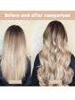 Coffee color Heatless Hair Curler 2 Pack with Satin Scarf and Soft Sponge Rollers for Overnight Big Waves Damage-Free Styling Solution for Local Professionals