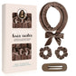 Coffee brown Heatless Hair Curler Set with Bowtie Ribbon for Natural Big Waves Damage-Free Overnight Hair Styling Essential for Your Local Modern Lifestyle