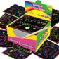 Green Rainbow Scratch Art Paper Notes 200 Sheets 2 Pack with Wooden Styluses for Kids DIY Drawing Mess-Free Creative Toy for Local Home and School Activities
