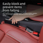 Red Car Seat Gap Filler Strip with Integrated Storage Slot Universal Interior Organizer for Mobile Phones and Keys Safety Solution for Local Drivers