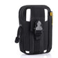 Black Tactical Molle Waist Bag Waterproof Phone Pouch for 6 inch Smartphones Compact Large Capacity Belt Loop Organizer for Local Outdoor Adventurers