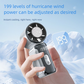 Pink Portable Mini Handheld Fan with 199-Speed Settings and Brushless Motor for Outdoor Use High Performance Cooling Solution Local Standard Fit