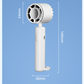 Grey Portable Ice Cooling Handheld Fan USB Rechargeable 2000mAh Silent Battery Fan for Office and Outdoor Use Personal Cooling Solution for Local Professionals
