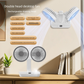 Dual-head Desktop Fan 4000mAh Rechargeable with 4 Speeds LED Display and Night Light Portable Silent Cooling Solution for Home Office and Local Travel