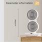 Dual-head Desktop Fan 4000mAh Rechargeable with 4 Speeds LED Display and Night Light Portable Silent Cooling Solution for Home Office and Local Travel
