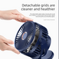 Black 10000mAh Portable Clip on Fan with 720 Degree Rotation 4 Speeds for Stroller Kitchen Office Desk Quiet Rechargeable Cooling Solution for Local Homes