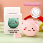 Pink 3-in-1 Mini Portable Fan with Makeup Mirror and LED Fill Light USB Rechargeable Pocket Sized Cooling Solution for Students and Local Professionals