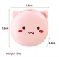 Pink 3-in-1 Mini Portable Fan with Makeup Mirror and LED Fill Light USB Rechargeable Pocket Sized Cooling Solution for Students and Local Professionals