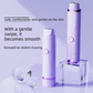 Pink Electric Hair Remover for Women 2-in-1 Dual Head Trimmer and Shaver with Ceramic Blades IPX7 Waterproof for Painless Full Body and Bikini Grooming
