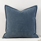 Classic Blue Nordic Herringbone Chenille Pillowcases 2 Pack 45x45cm for Sofa and Bed Soft Decorative Cushion Covers No Inserts Included Local Standard Fit Home Styling