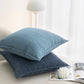 Milk gray Nordic Herringbone Chenille Pillowcases 2 Pack 45x45cm for Sofa and Bed Soft Decorative Cushion Covers No Inserts Included Local Standard Fit Home Styling