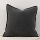 Dark grey Nordic Herringbone Chenille Pillowcases 2 Pack 45x45cm for Sofa and Bed Soft Decorative Cushion Covers No Inserts Included Local Standard Fit Home Styling