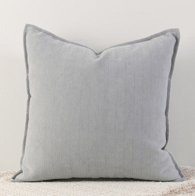 Space Grey Nordic Herringbone Chenille Pillowcases 2 Pack 45x45cm for Sofa and Bed Soft Decorative Cushion Covers No Inserts Included Local Standard Fit Home Styling