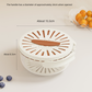 Brown Small Multi-functional Fruit and Vegetable Washing Bowl with Lid and Hidden Handle Double-Layer Drainage Container for Refrigerator Storage and Outdoor Picnic Efficient Food Preservation for Local Standard Kitchens