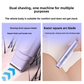 Purple Electric Hair Remover for Women Dual-Head Design Wireless Rechargeable Trimmer for Bikini and Full Body Painless Grooming for Local Professionals