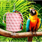 2-Pack Green Hanging Bird Chew Toy with Bell and Rope, Ideal for Parrots, Squirrels, and Rodents – Durable Wood-Based Grinding Stone for Beak Exercise and Enrichment