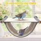 2-Pack White Bird Hammock Bed for Parrots, Budgies, and Small Pets – Warm, Soft, Washable Hanging Nest with Easy Installation for Cage or Window Use(Size: L)