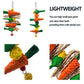 2-Pack Radish Vine Ball Skewers Bird Chew Toy for Parrots, Budgies, Hamsters, Rabbits & Small Pets – Hanging Carrot-Shaped Enrichment Toy with Natural Fibers for Beak Grinding and Mental Stimulation