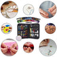 128-Piece Sewing Kit with 40 Colorful Thread Spools – Portable, Compact Sewing Set for Home, Travel & DIY Repairs