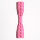 2-Pack Rose red Hexagonal Pet Chew Toy – Durable Rubber Dog & Cat Teething Stick for Dental Care, Biting Relief and Mental Stimulation