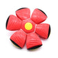 Red Transformable Dog Toy – Dual-Mode Bouncing Ball & Flying Disc for Interactive Play, Durable Chewing, and Mental Stimulation