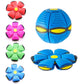 Blue Transformable Dog Toy – Dual-Mode Bouncing Ball & Flying Disc for Interactive Play, Durable Chewing, and Mental Stimulation
