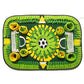 Interactive Dog & Cat Snuffle Mat – Football Field Design Puzzle Feeding Mat for Mental Stimulation, Slow Feeding, and Anxiety Relief