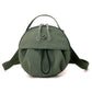 Dark green Fashionable Round Crossbody Bag with Water-Resistant Nylon and Multi-Pocket Design for Daily Travel Lightweight Hands-Free Storage Solution for Local Professionals