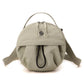 Greyish green Fashionable Round Crossbody Bag with Water-Resistant Nylon and Multi-Pocket Design for Daily Travel Lightweight Hands-Free Storage Solution for Local Professionals