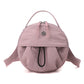 Crayon pink Fashionable Round Crossbody Bag with Water-Resistant Nylon and Multi-Pocket Design for Daily Travel Lightweight Hands-Free Storage Solution for Local Professionals