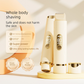 Beige Dual-Head Electric Hair Remover for Women – Portable, Quiet & Waterproof Body Grooming Trimmer with Smooth Skin Care Design