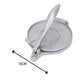 Silver Manual Dough Press – Aluminum Alloy Cake & Tortilla Press for Homemade Baking and Cooking(16cm)