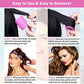 Light purple 49-Piece Pink Plastic Hair Rollers Set with Clips and Storage Bag for At-Home Styling – Multi-Size Curlers for Voluminous Curls, Waves and Bangs