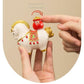 Red New Chinese Style Resin Horse Figurine with Rotating Lucky Bag – Elegant Home or Office Decor for Modern Living Spaces(Blessed immediately)