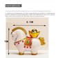 Red New Chinese Style Resin Horse Figurine with Rotating Lucky Bag – Elegant Home or Office Decor for Modern Living Spaces(Blessed immediately)